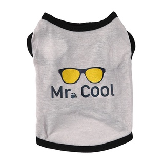 &lt;xiaoluoyi&gt;New pet clothes dog clothes cat clothes spring and summer thin vest glasses flash version