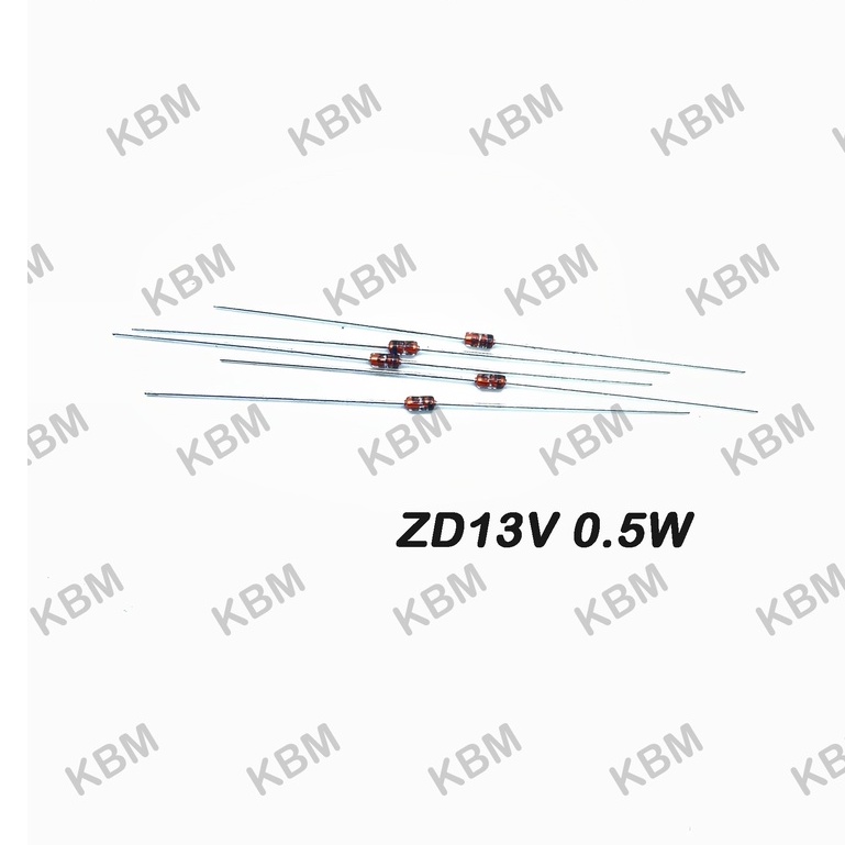 Zener diode (ซีเนอร์ไดโอด) ZD13V 0.5W ZD13V P6KE16CA ZD15 3W ZD15V 0.5W ZD15V 1W 1N4744 ZD16V 0.25W 