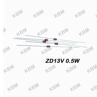 Zener diode (ซีเนอร์ไดโอด) ZD13V 0.5W ZD13V P6KE16CA ZD15 3W ZD15V 0.5W ZD15V 1W 1N4744 ZD16V 0.25W ZD16V 1W 1N4745