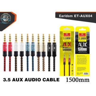 สายถัด  3.5  AUX  AUDIO  CABLEรุ่น   ET-AUX04 สายยาง 1500 MM  ของแท้จากบริษัท