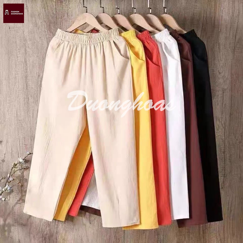 ร้อน แนวโน้ม กางเกงขายาวเอวยางยืดคุณภาพสูง039