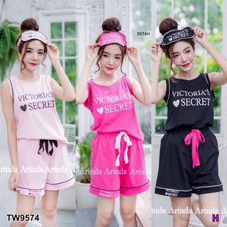 G9574 Set ชุดนอน เสื้อ+กางเกง+ผ้าปิดตา