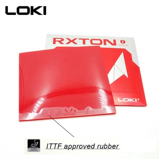 Loki RXTON1 ITTF ยางปิงปอง กึ่งเหนียว ฟองน้ําแข็ง สีแดง สําหรับปิงปอง