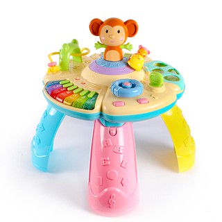 โต๊ะกิจกรรมเสริมพัฒนาการ สีพาสเทล fun learning activity table