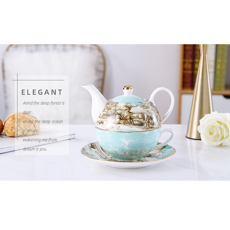 {new}English Ceramic Teapot Set Office Afternoon Tea Set Single Small