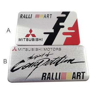 สติกเกอร์อลูมิเนียม ลายโลโก้ Ralliart สําหรับตกแต่งรถยนต์ MITSUBISHI Ralliart จํานวน 1 ชิ้น