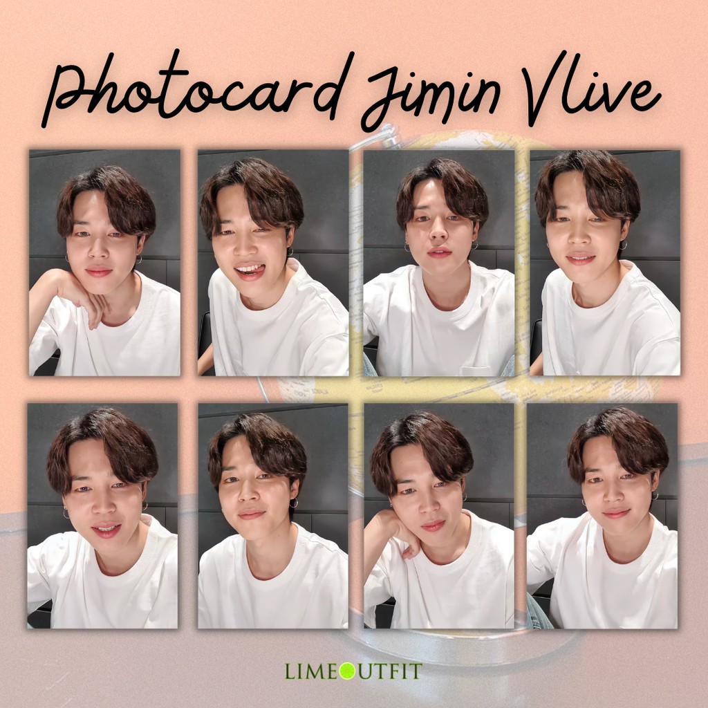 การ์ด Jimin Vlive - การ์ดรูปถ่ายจีมิน BTS