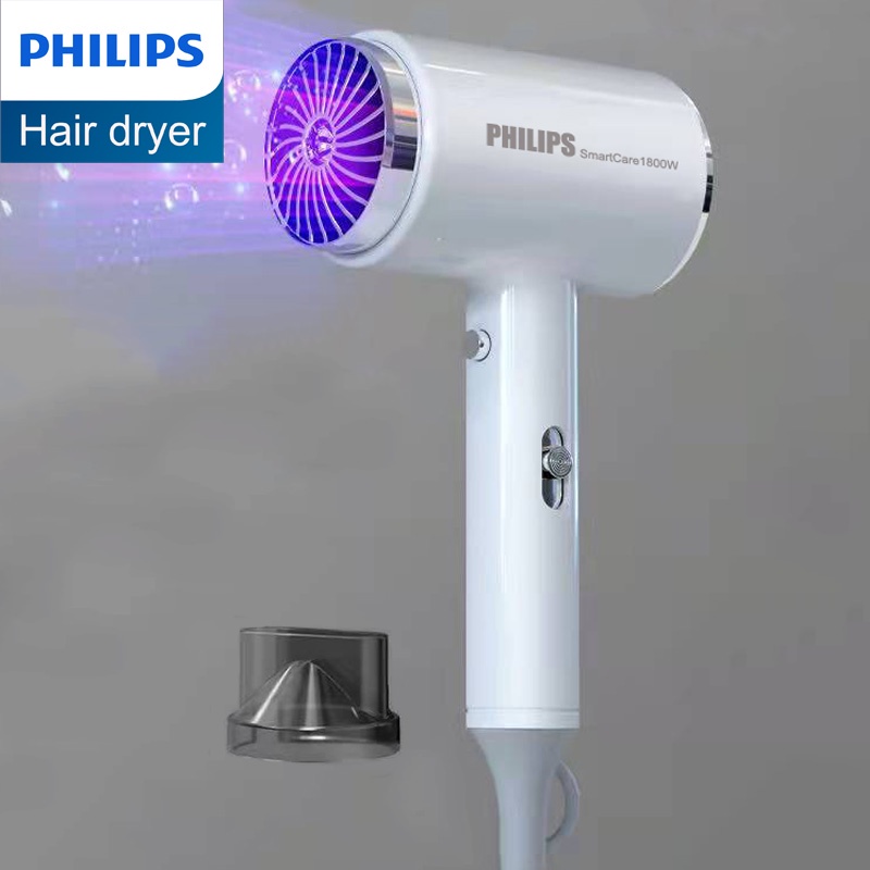 philips ไดร์เป่าผม ไดร์เป่าผมไอออนแสงสีฟ้า ดูแลเส้นผม แห้งเร็ว ไดร์เป่าผมยอดนิยม พกพาสะดวก ไดเป่าผม