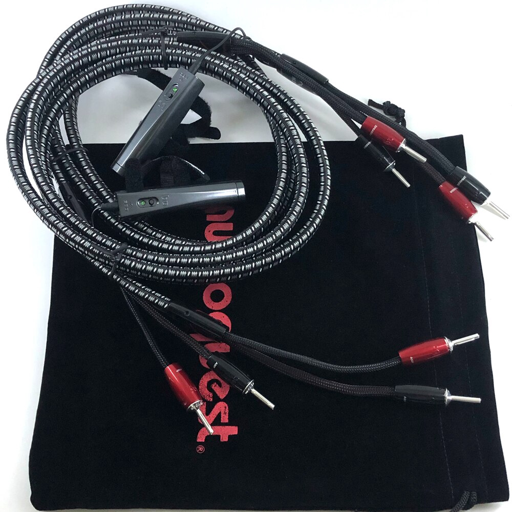 New K2 speaker cable 72V carbon DBS series 1000 silver Banana or spade ...
