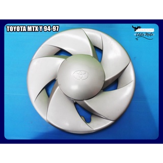 TOYOTA MTX year 1994-1997 WHEEL HUB COVER PLASTIC "SILVER" dia. 39 cm. (1 PC)  / ฝาครอบล้อ พลาสติก สีเงิน สินค้าคุณภาพดี