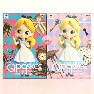 Q Posket Disney Characters -Alice Thinking Time- 2Types Set อลิซ อลิส โมเดลเจ้าหญิง Princess ดีสนีย์ ดิสนีย์ ฟิกเกอร์แท้