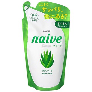 KRACIE NAIVE BODY WASH ALOE REFILL 380ml