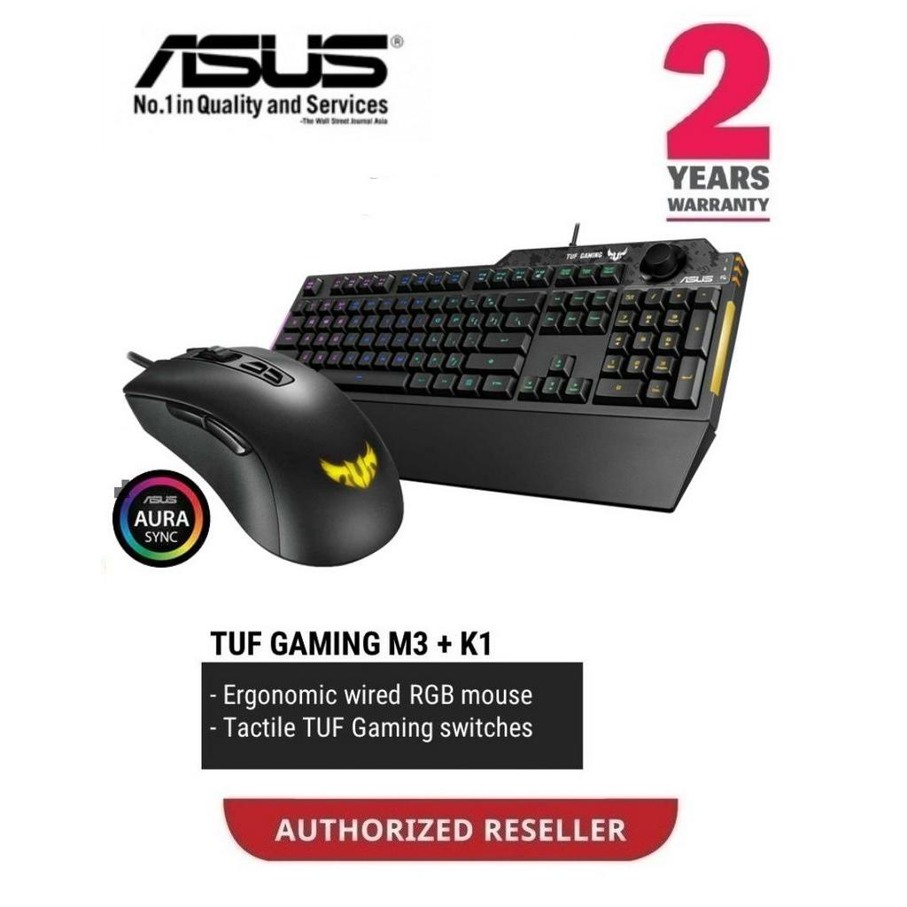 ASUS TUF Gaming Gear Combo P305 M3 เมาส์และคีย์บอร์ด RA04 K1 RGB