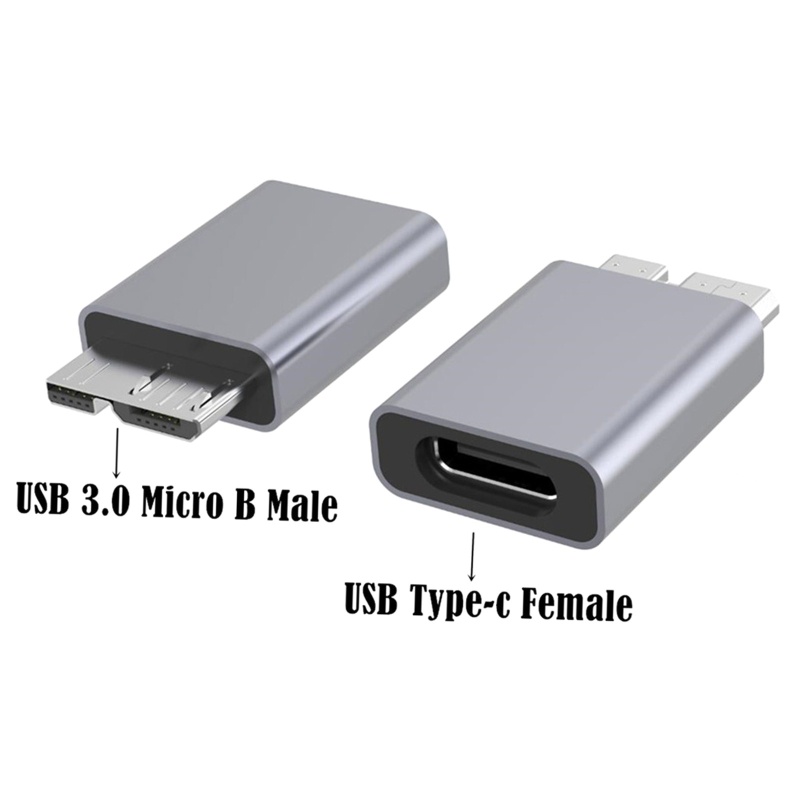 RR USB 3 0 Type-C ถึง Micro-B อะแดปเตอร์ F สําหรับ M USB 3 0 Micro-B ถึง Type C Fast Adapt