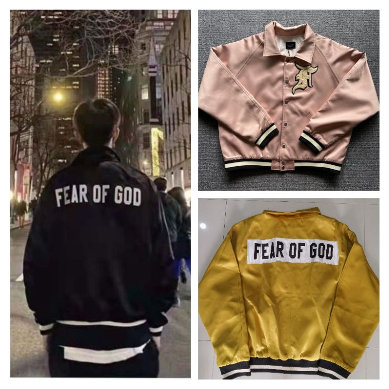 Jackets 1560 บาท FOG sixth season badge towel embroidered patch jacket Men Clothes