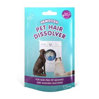 Vamoosh Pet Hair Dissolver ผลิตภัณฑ์​ซักผ้ากำจัดขน กำจัดขนสัตว์เลี้ยงบนผ้า 1ถุง ขนาด 100 กรัม