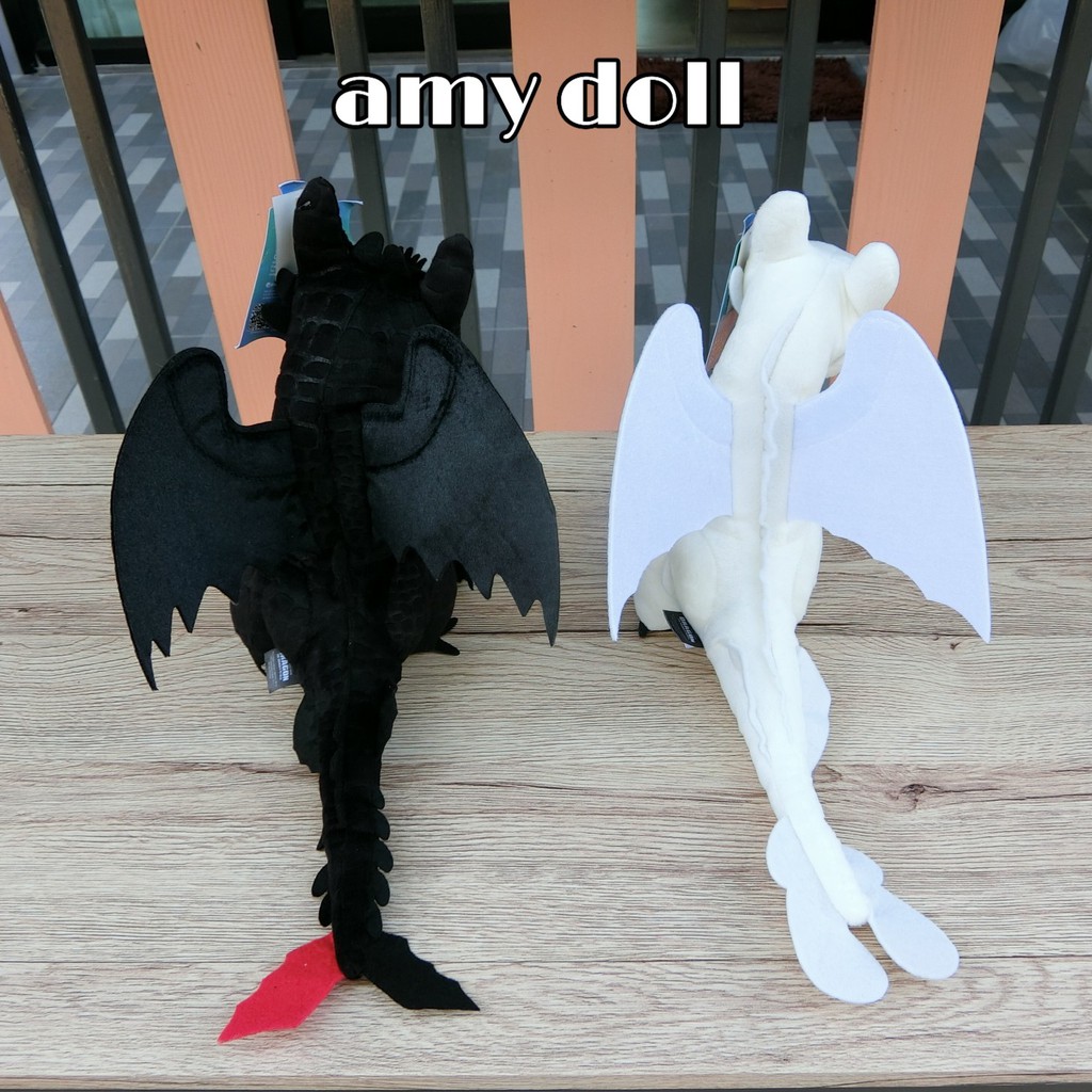 ตุ๊กตามังกรเขี้ยวกุด&เพลิงนวลขนาด 8"/12"/15"/20" ของแท้