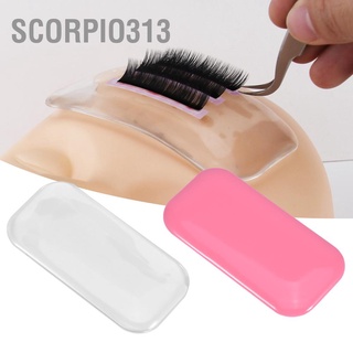 Scorpio313 แผ่นกาวติดขนตาปลอม ซิลิโคนนิ่ม แบบหนา 2 สี