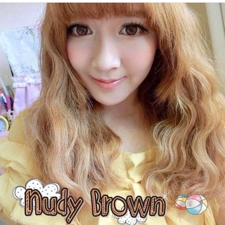 คอนเเทคเลนส์  สี Nudy brown