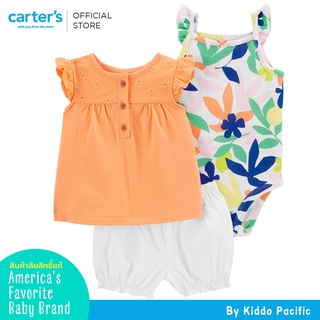 Carters Girl DCS OrangFlutter ชุด set 3 ชิ้น พิมพ์ลาย สำหรับเด็กผู้หญิง