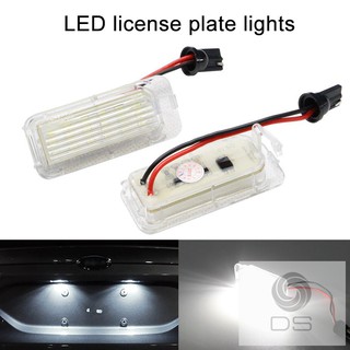 หลอดไฟซีนอนติดป้ายทะเบียนรถยนต์ d - s led 2 ชิ้นสําหรับ ford fiesta focus mondeo