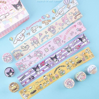 3ม. x 5ซม. Sanrio mymelody Kuromi Cinnamoroll Kawaii เทปกาว สําหรับไดอารี่ โน๊ตบุ๊ค การ์ดอวยพร รูปภาพ ตกแต่ง อุปกรณ์การเรียนการสอน ของขวัญวันเด็ก