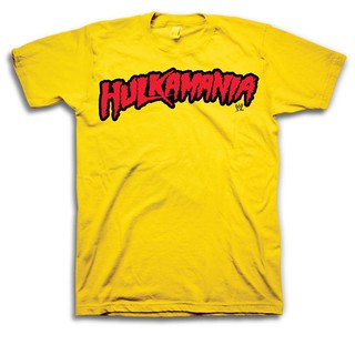 Wwe Hulk Hogan Hulkamania Adult T-Shirt Yellow dogU