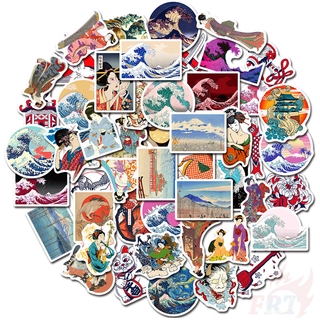 50Pcs/Set ❉ Ukiyoe Art - The Great Wave off Kanagawa Series 01 สติ๊กเกอร์ ❉ DIY Fashion Mixed Waterproof Doodle Decals สติ๊กเกอร์