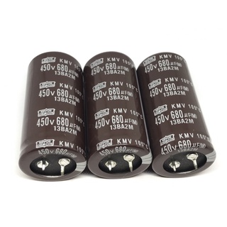 CAPACITOR 680 UF450V ไซต์ 60*30MM แพ็ค2ตัว