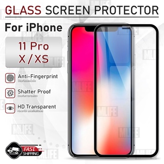 MLIFE - กระจก 9D iPhone 11 Pro / XS / X กระจกกล้อง ฟิล์มกระจก ฟิล์มกันรอย เคส ฟิล์มหลัง ฟิล์มหลังเครื่อง กระจกกล้องหลัง