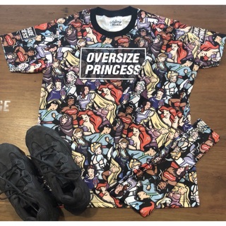 ชุดเซท เสื้อ &amp; กางเกงเลคกิ้ง ลาย Oversize Princess