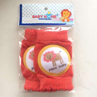 BABY HOME สนับเข่าผ้ายืด พื้นสี รุ่น BH-0178 (สีส้ม)