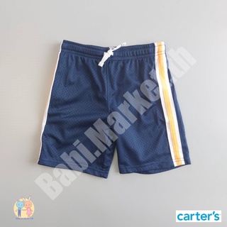 กางเกงขาสั้นเด็กชาย สีกรมท่า แถบส้ม แบรนด์คาร์เตอร์ (Carters)