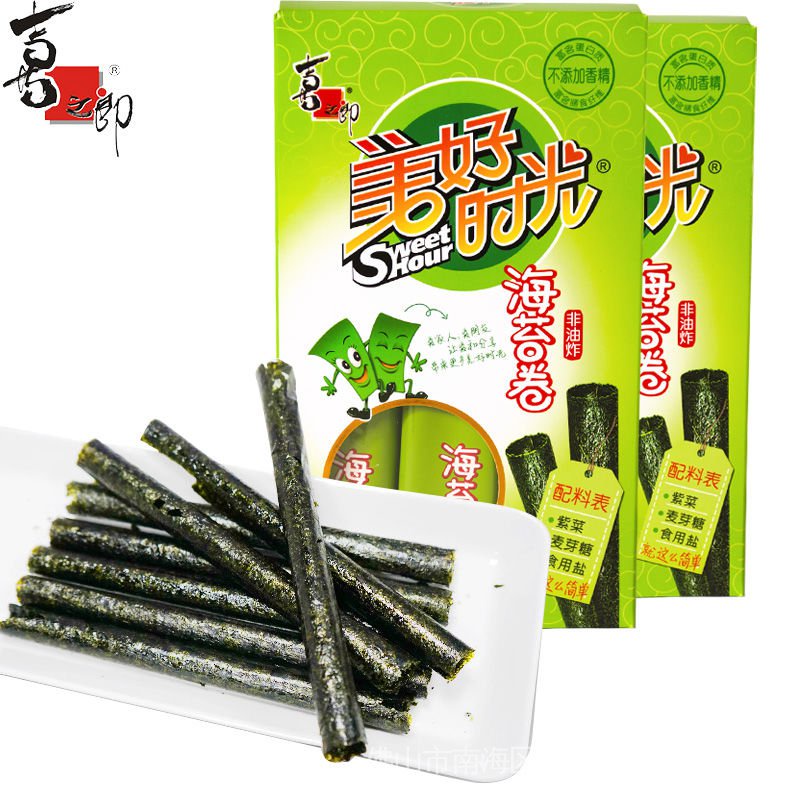 ((พร้อมสต็อก) Kinoro Good Times Seaweed Roll รสดั้งเดิม 11g/26.5g ถุงสาหร่ายสําเร็จรูปขนมเด็กโลภสถาน