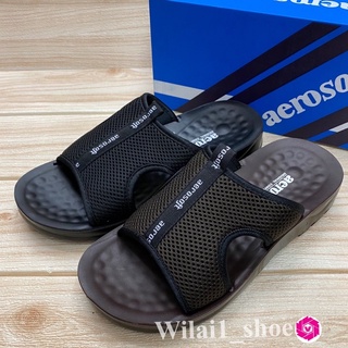 aerosoft  รุ่น 5103  รองเท้าแตะสวม (38-46) สีดำ/น้ำตาล ลยอ/ลาก