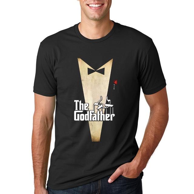 ผ้าฝ้าย 100%เสื้อยืดครอปเสื้อยืด พิมพ์ลาย The Godfather MafiaS-5XL sizes-5xl