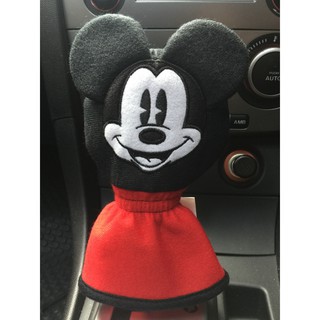 ลิขสิทธิ์แท้ มิกกี้เม้าส์ หุ้มเกียร์กระปุกรถยนต์ Mickey Mouse Manual Round-Head Gear Cover