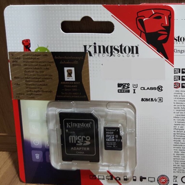 Kingston Memory Micro SD Card 16GB Class10