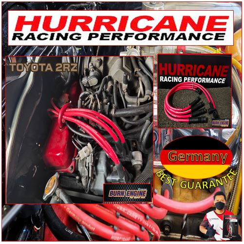สายหัวเทียนแต่ง TOYOTA 2RZ Hurricane Ignition Wire 9.9 mm. สินค้าแท้รับประกัน1ปี