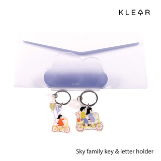 KlearObject Sky family key&amp;letter holder ที่ห้อยพวงกุญแจ ที่ใส่ซองจดหมาย กระดาษโน๊ต ที่ห้อยอะคริลิคติดผนัง : K309
