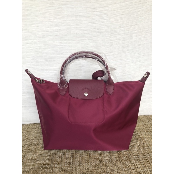 Longchamp Neo M Cassis Red
