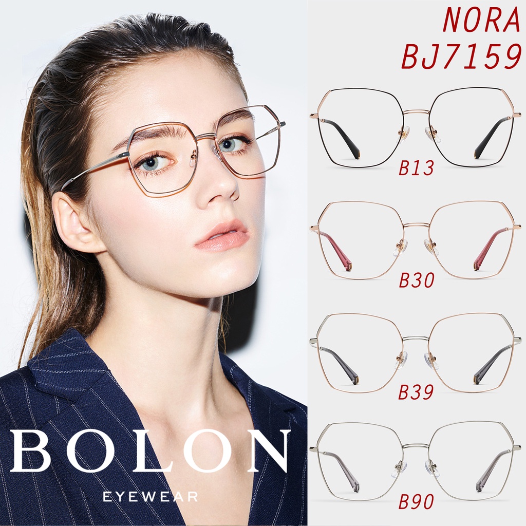 FW20 BOLON กรอบแว่นสายตา รุ่น NORA BJ7159 B13 B30 B39 B90 [Metal]