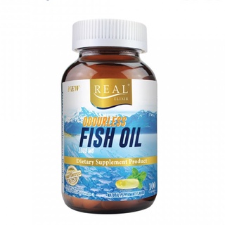 Real Elixir Odourless Fish Oil 100cap เรียล อิลิคเซอร์ น้ำมันปลา ไร้กลิ่นคาว 100 เม็ด 1 กระปุก[ใหญ่]