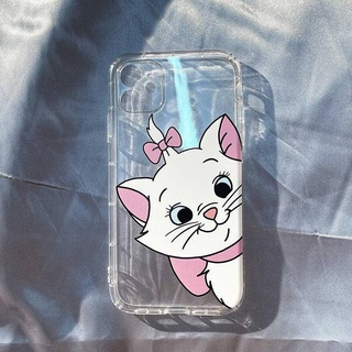 bibob เคสโทรศัพท์ แบบ TPU นิ่ม ลายการ์ตูนแมวดิสนีย์น่ารัก สำหรับ Apple iPhone 6P 6splus 7 8 SE 7P 8Plus X XS Xsmax 11 11Pro 11Promax 13 12 Pro Max