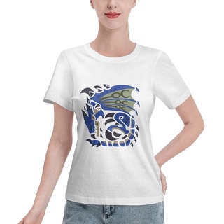 tshirtเสื้อยืดคอกลมฤดูร้อน【🔥🔥】Illicit เสื้อยืดกีฬา Monster Hunter World T-Shirts Womens Summer Short Sleeve Tee Round