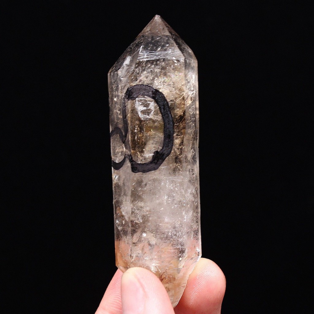 NATURAL HAVE MOVING Water Sand Bubble Herkimer Enhydro Quartz Crystal Point