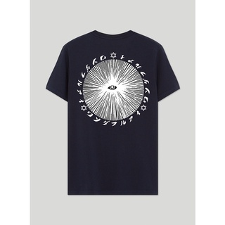 เสื้อยืดเเนวสตรีท เวอร์ชั่นเกาหลี Gods eye #22022-1 BW1