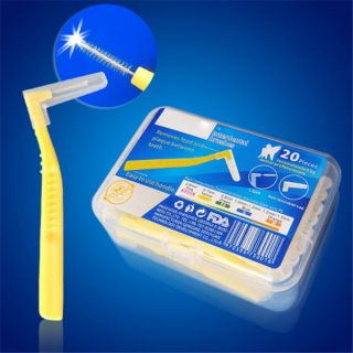 20 pieces/box L-shaped Interdental brushes