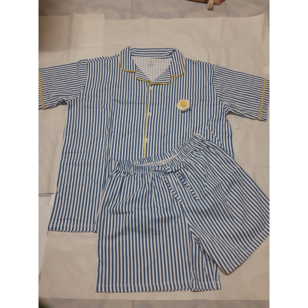 กล้วยหอม แขนสั้นBabylovett Breakfast - Pajamas ชุดนอนคุณแม่ คอปกแขนสั้นขาสั้น 38