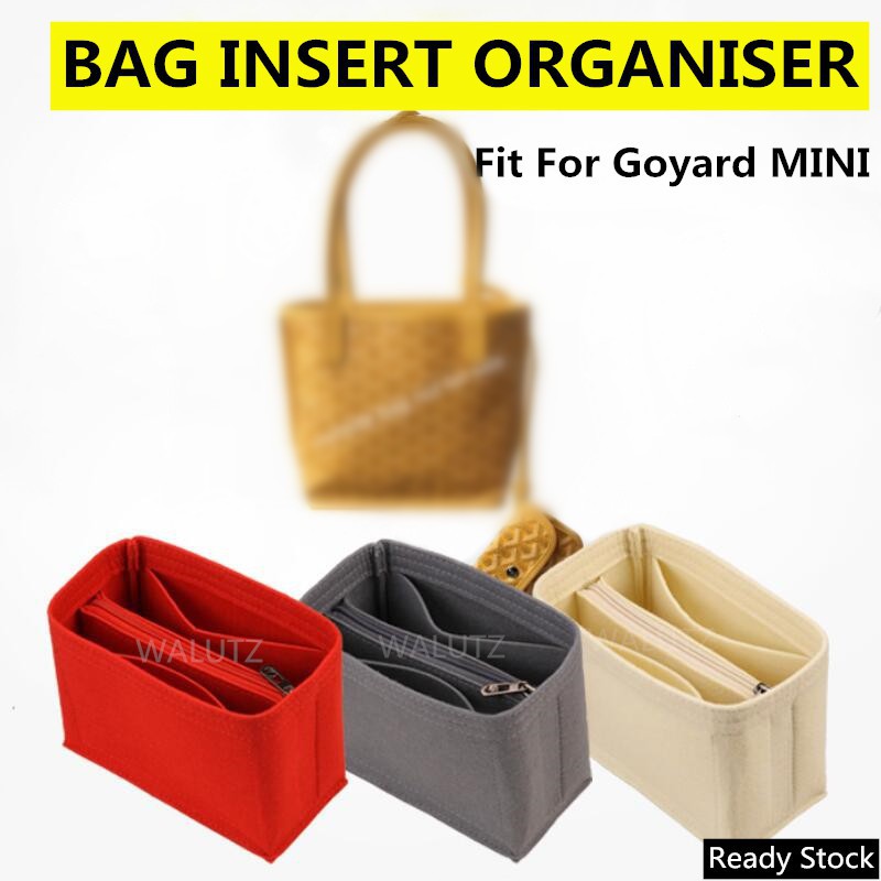 【นุ่มและเบา】ที่จัดระเบียบกระเป๋า goyard anjou mini tote ที่จัดกระเป๋า  bag organiser in bag ที่จัดทรง organizer insert